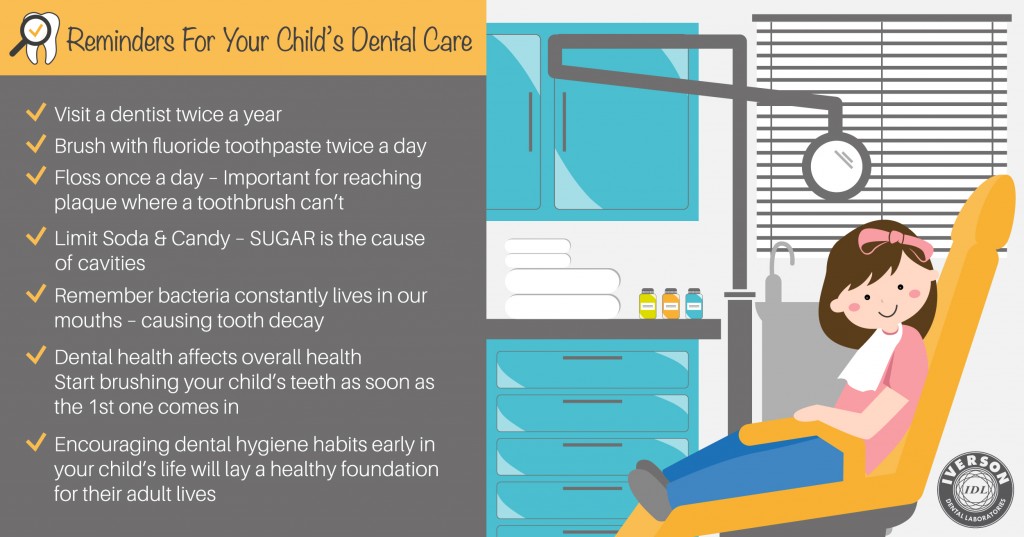 Reminders for your child's dental care Iverson Dental Labs